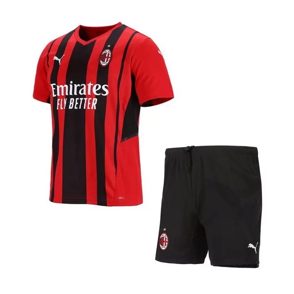 Camiseta AC Milan Primera Equipación Niño 2021-2022 Rojo